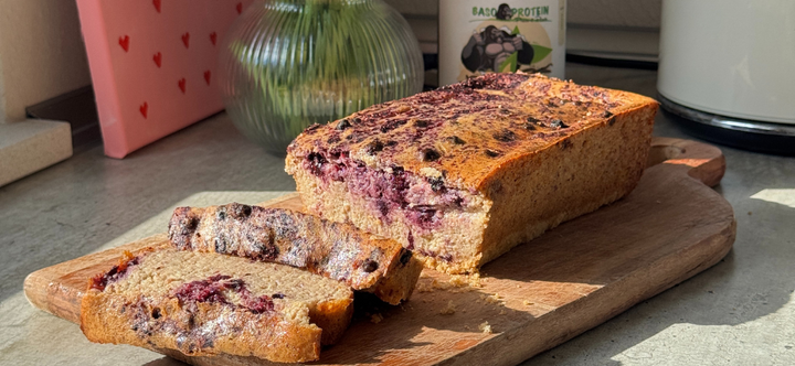 Veganer Protein Käsekuchen mit Wildheidelbeeren 🎂🫐