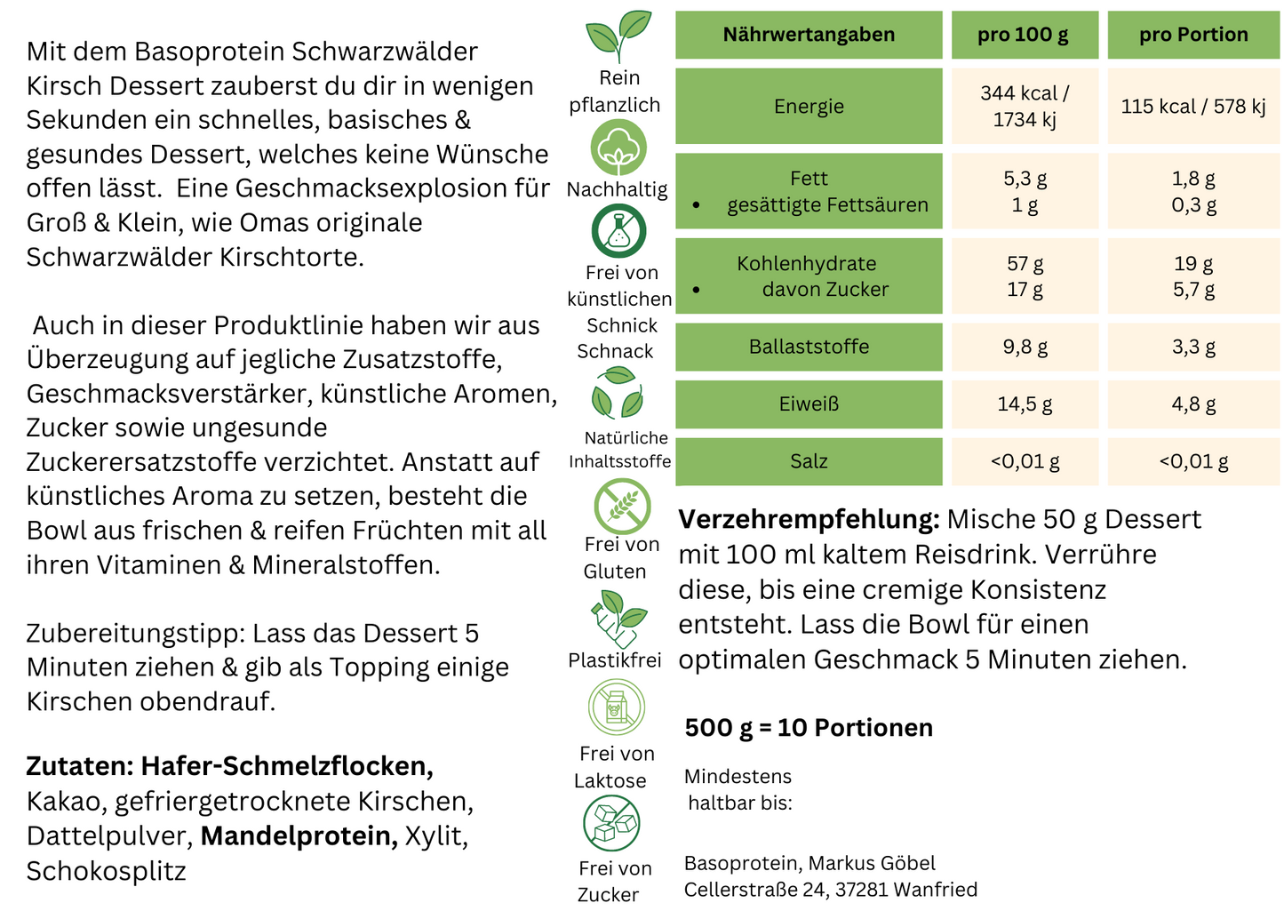 Schwarzwälder Kirsch Dessert