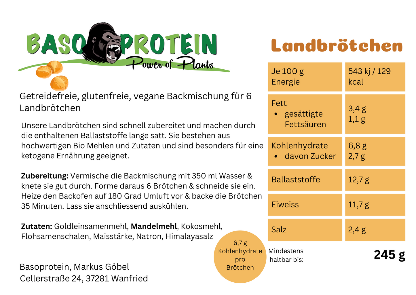 Keto Landbrötchen
