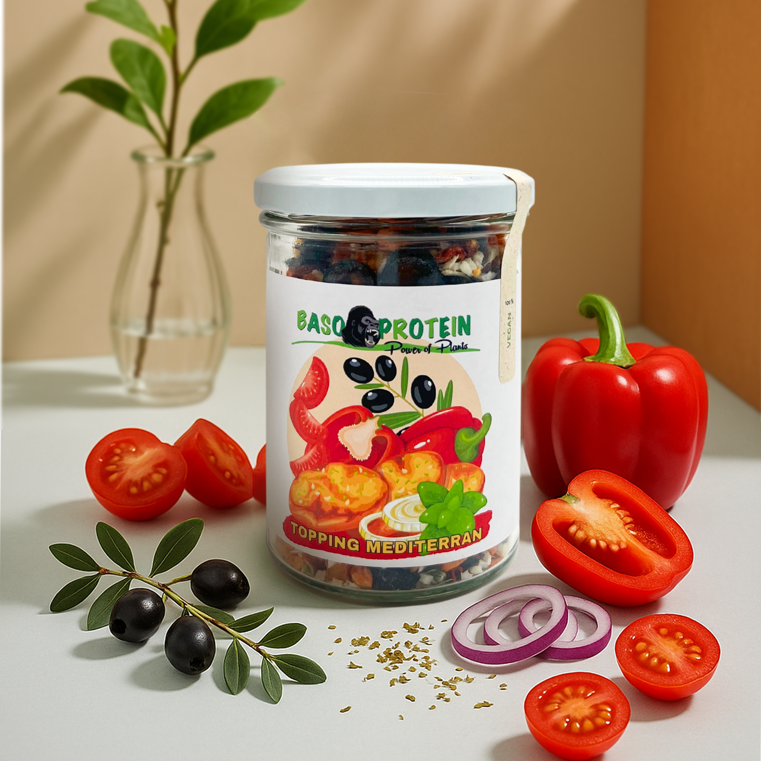 Topping Mediterran gefriergetrocknet