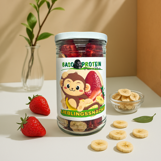 Lieblingssnacks Erdbeer Banane