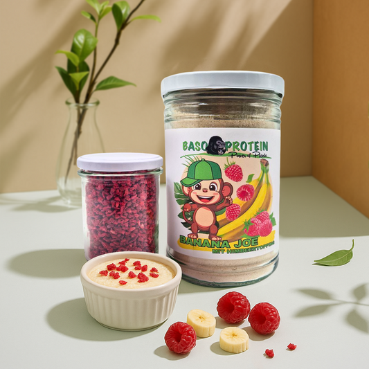 Banana Joe Bowl mit Himbeertopping