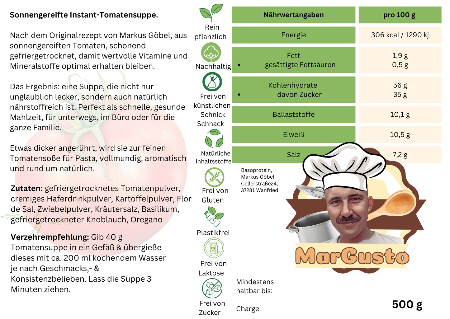 Instant Tomatensuppe