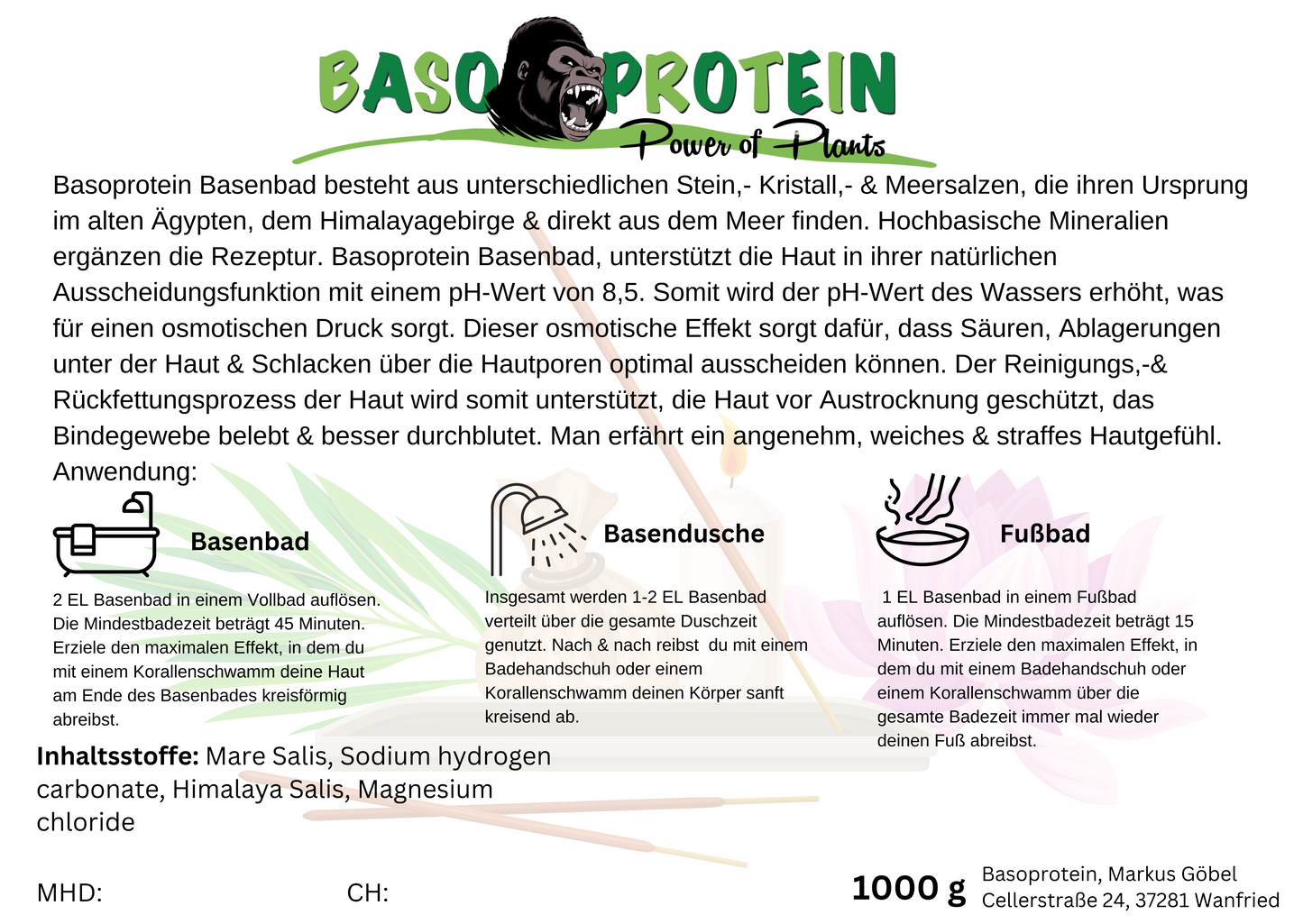 Basenbad Basenbalance