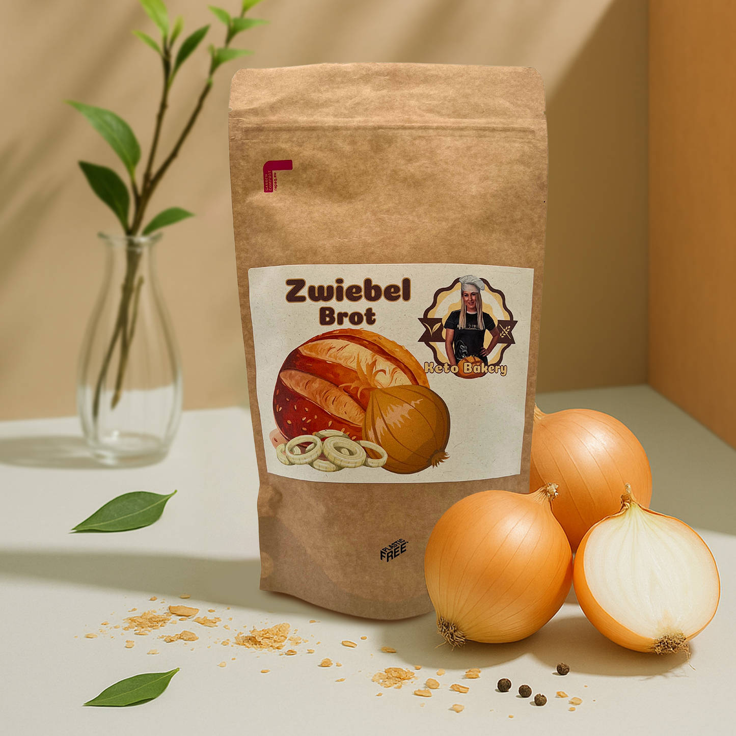 Keto Zwiebelbrot Backmischung