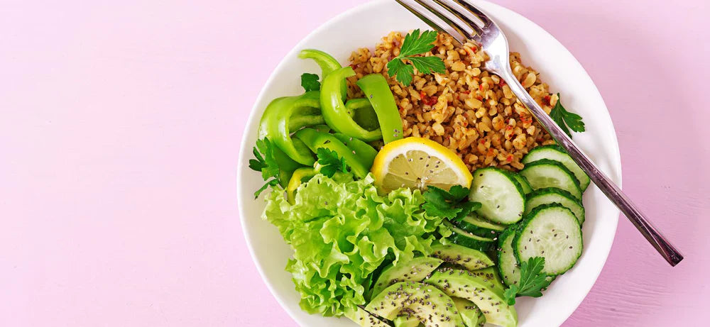 Eine frische und aromatische Bowl auf Pflanzenbasis