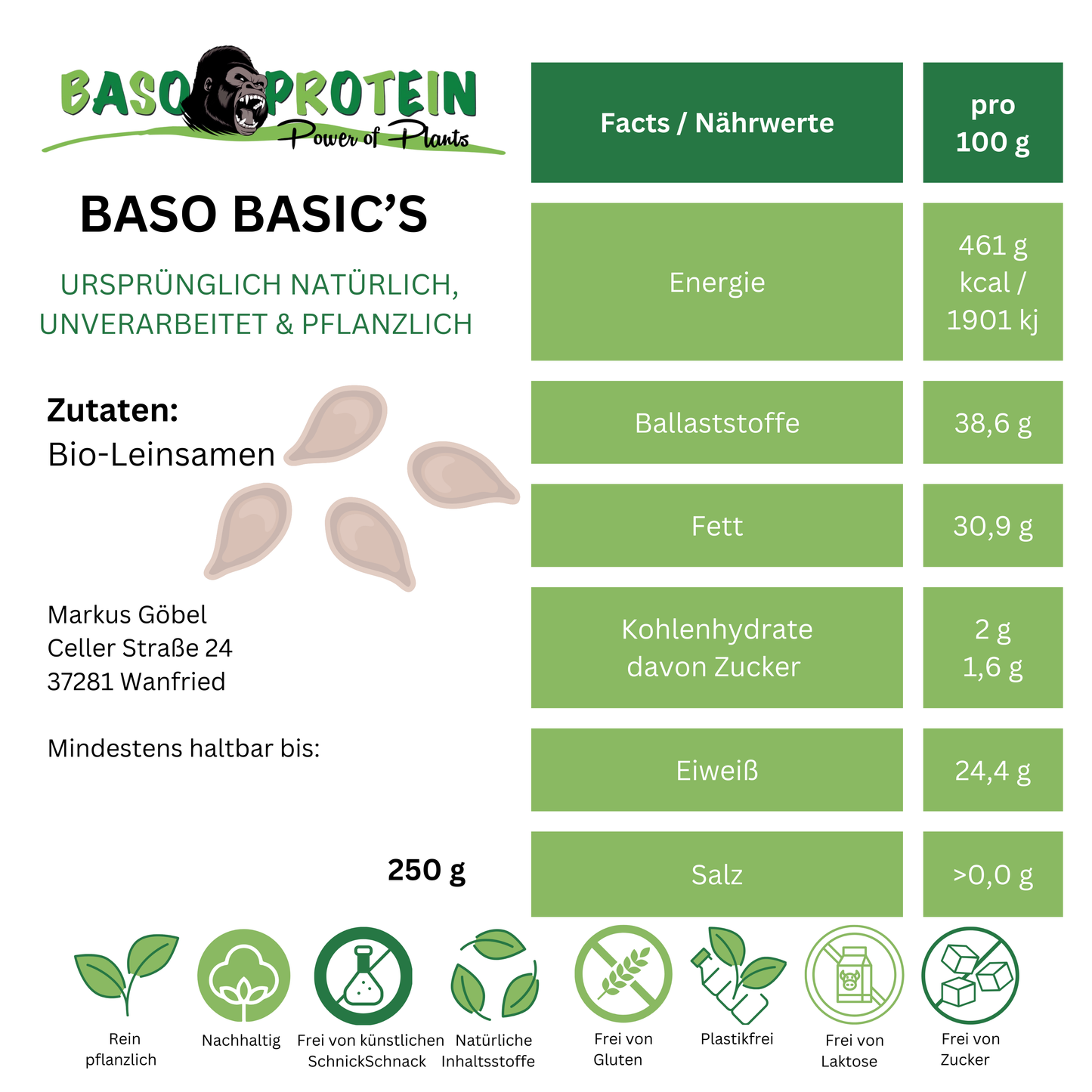Bio- Leinsamen