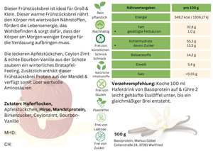 Bratapfel Frühstücksbrei