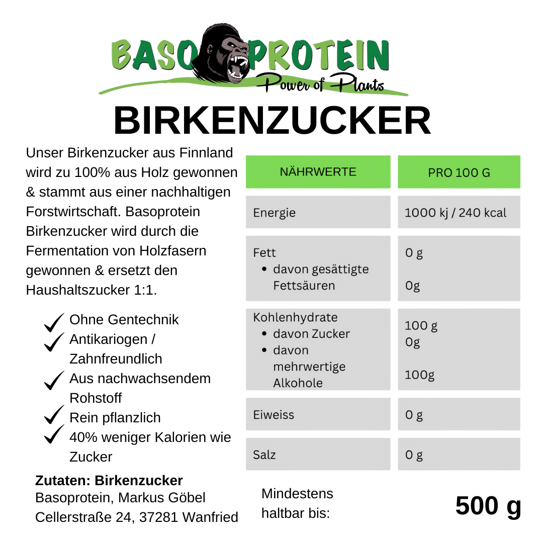 Xylit (echter Birkenzucker)