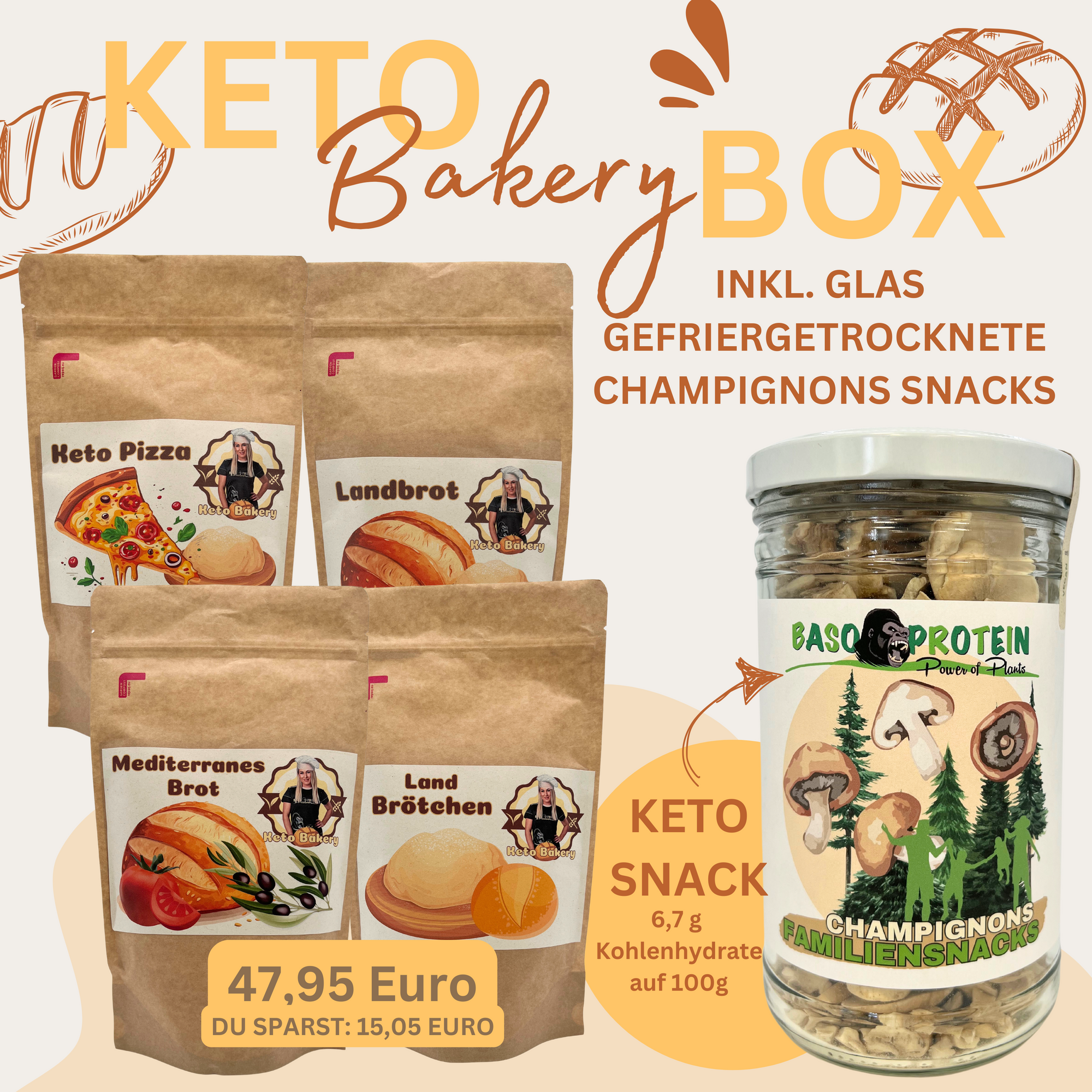 Keto Bakery Box inkl. Champignons